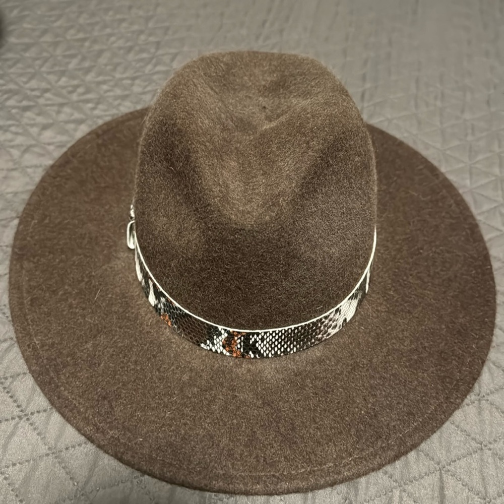 Treasure and Bond Snake Print Detail Hat